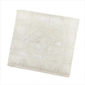 Chanel Wallet Purse New travel line Silver leather Woman Authentic Used T8790